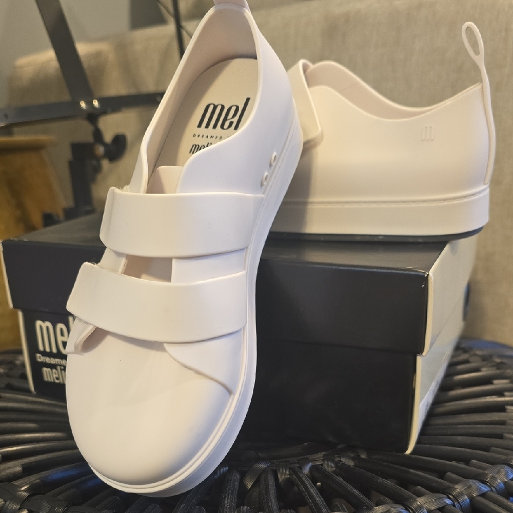 Mini Melissa Cream Kids Sneakers